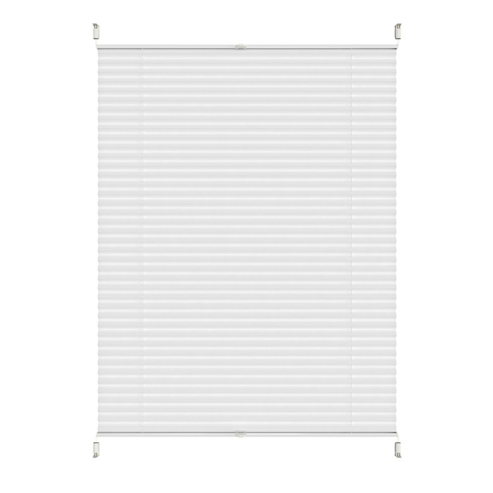 Plisségardin Touch Up & Down Vit 100 x 130 cm